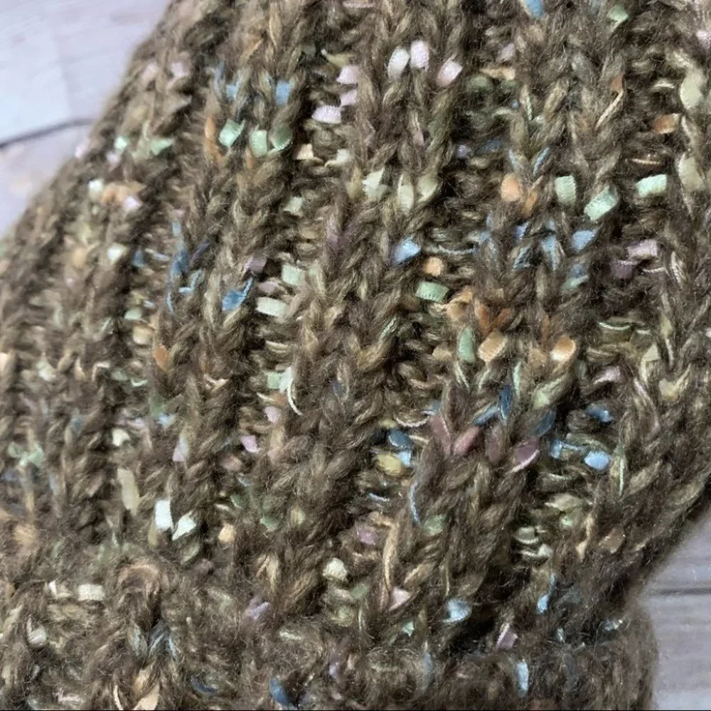 Four Buttons by San Diego Hat Company Brown Beanie